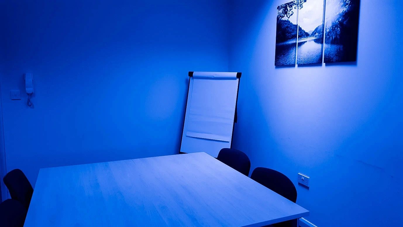 Training room used for classroom health and safety courses