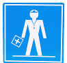 First aid office sign